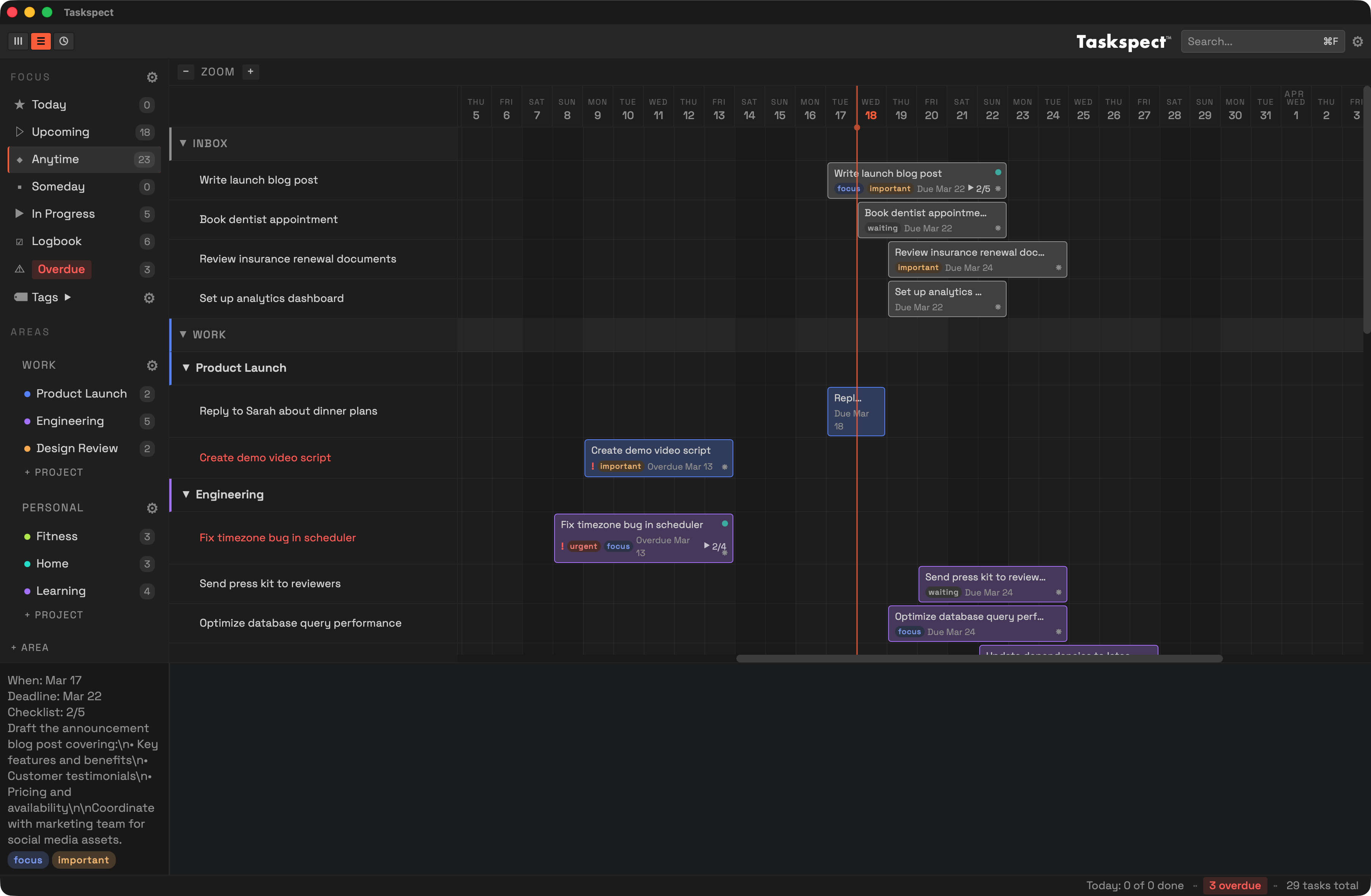 Timeline View